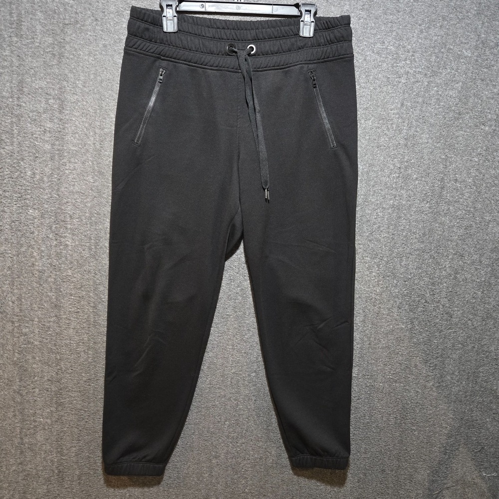 Athleta Bounce Back Jogger Pants Black Drawstring Elastic Waist Pockets M